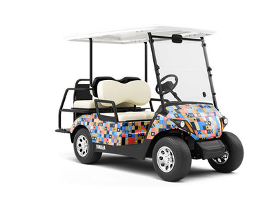 Shuffle Play Mosaic Wrapped Golf Cart