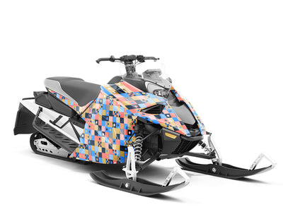 Shuffle Play Mosaic Custom Wrapped Snowmobile