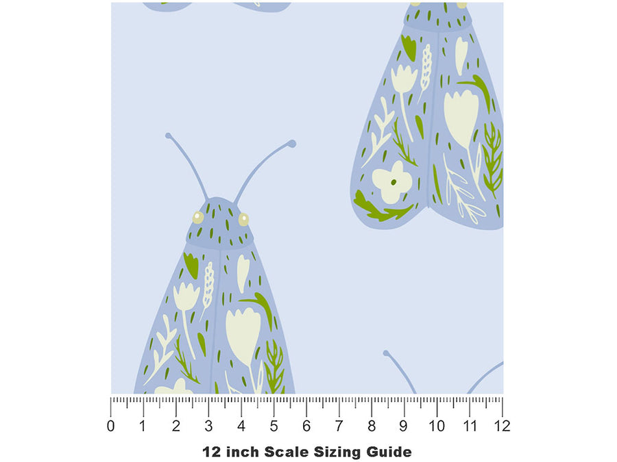 Shy Gentleman Bug Vinyl Film Pattern Size 12 inch Scale~Rwraps Shy Gentleman Bug Sizing Chart~2