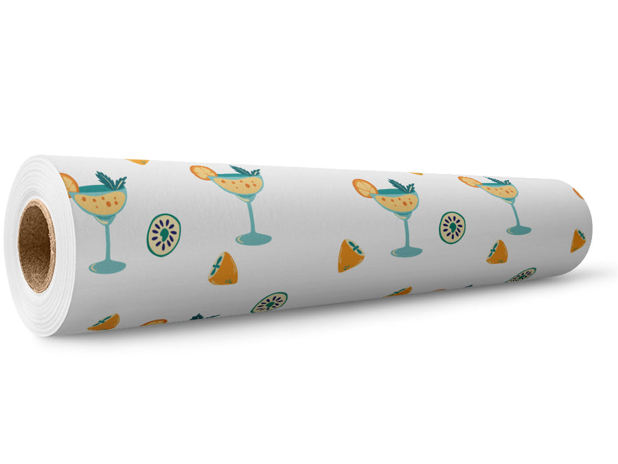 Siesta Time Alcohol Wrap Film Wholesale Roll~Rwraps Series 914 Digitally Printed Vinyl Roll~5