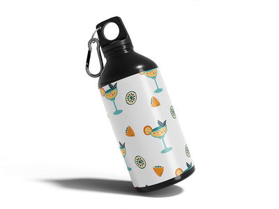 siesta time alcohol Water Bottle DIY Stickers