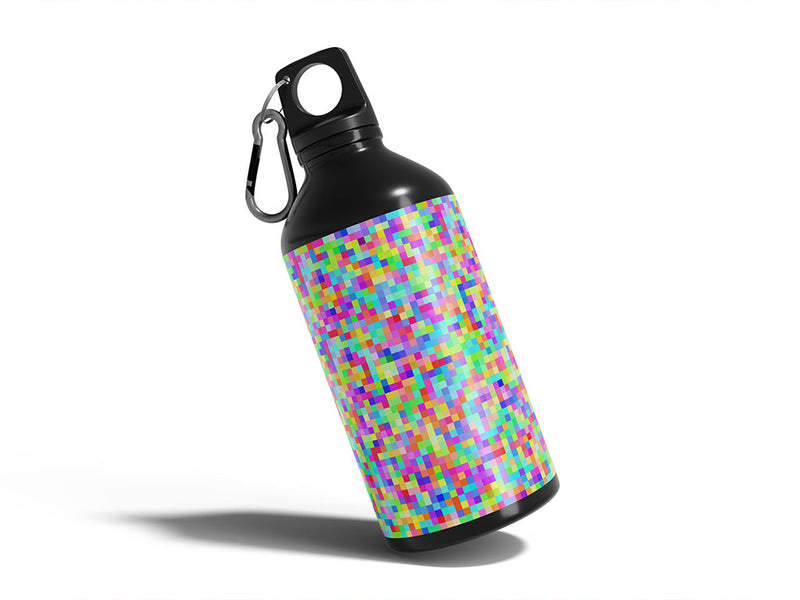 signing off pixel Water Bottle DIY Stickers