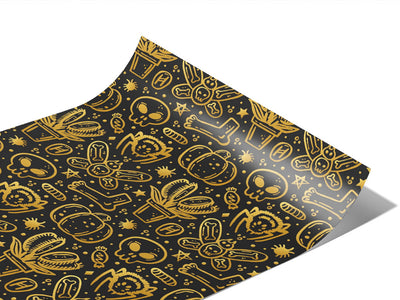 Silly Omens Spooky Fun Vinyl Wraps~Rwraps Series 914 Digitally Printed Vinyl Wrap~0
