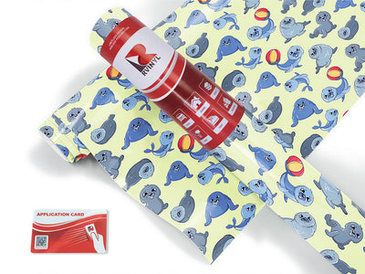 silly seals salt water Craft Vinyl Roll