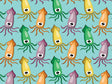 Silly Squids Marine Life Vinyl Wrap Pattern~Rwraps Series 914 Digitally Printed Vinyl Wrap~0