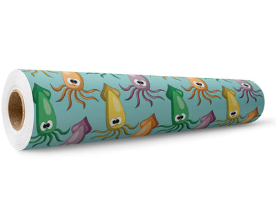 Silly Squids Marine Life Wrap Film Wholesale Roll~Rwraps Series 914 Digitally Printed Vinyl Roll~5