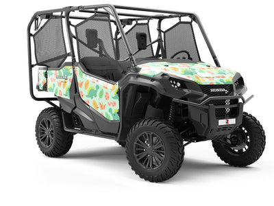 Silly Stegosaurus Dinosaur Utility Vehicle Vinyl Wrap