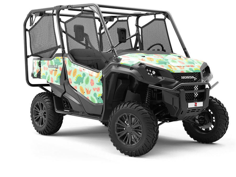 Silly Stegosaurus Dinosaur Utility Vehicle Vinyl Wrap