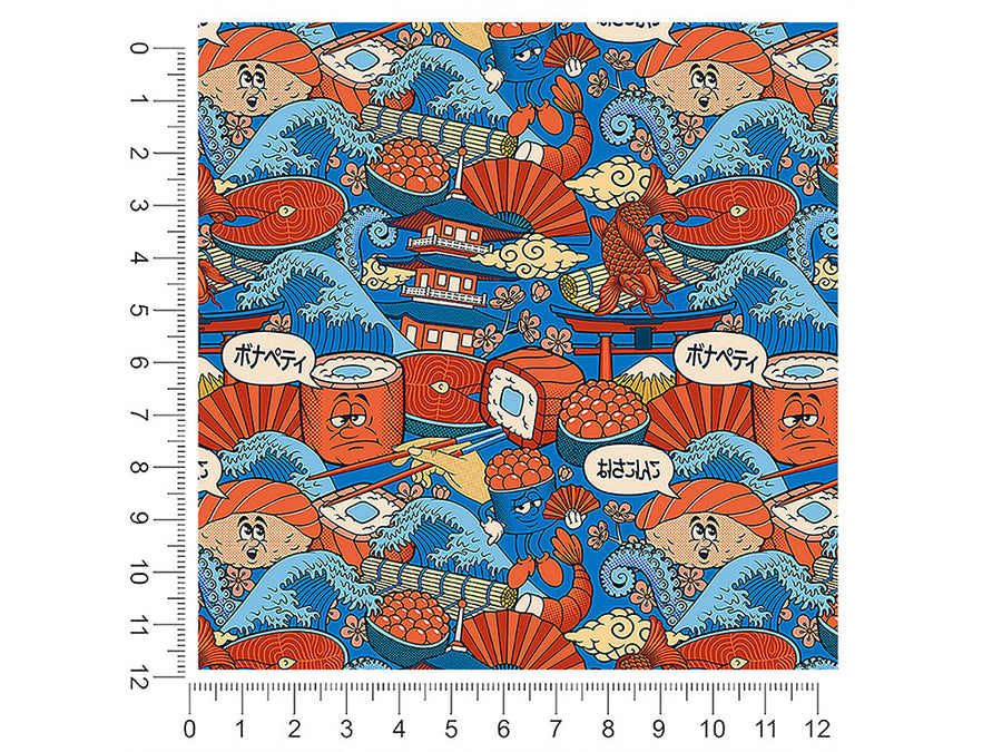 silly sushi japanese 1ft x 1ft Craft Sheets