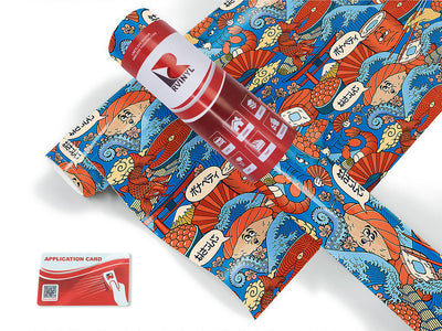 silly sushi japanese Craft Vinyl Roll