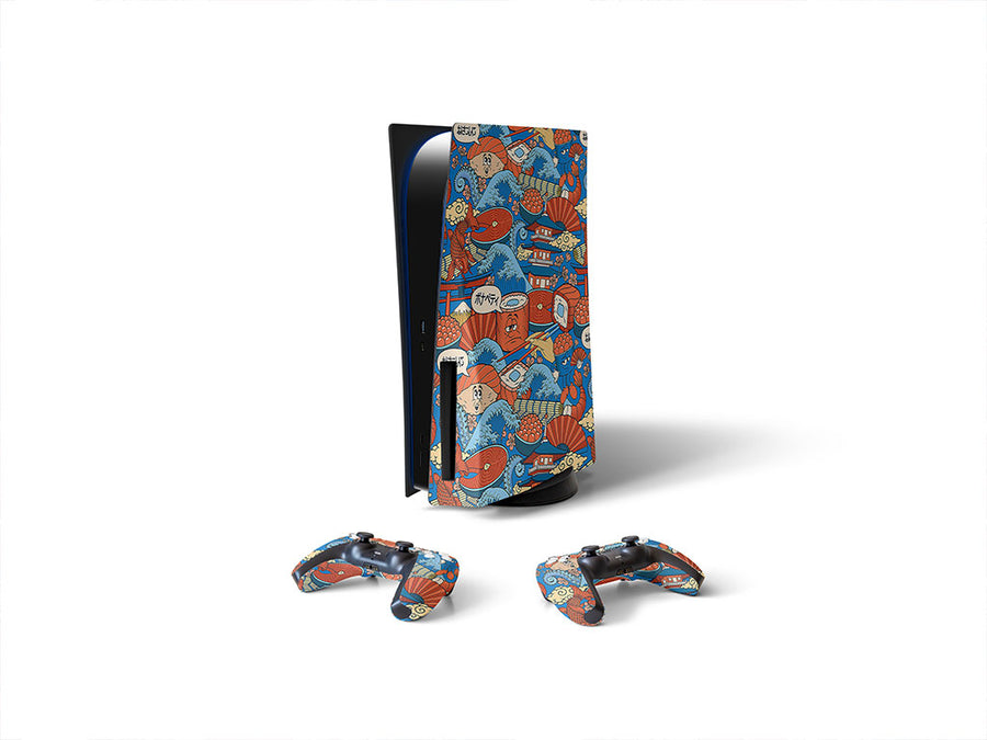 silly sushi japanese Sony PS5 DIY Skin