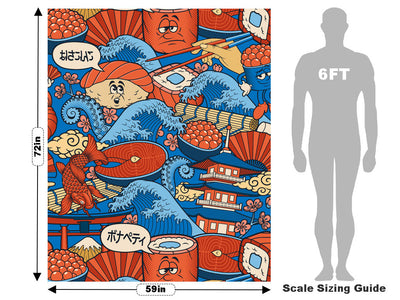 Silly Sushi Food Vehicle Wrap Scale~Rwraps Series 914 Silly Sushi Food Measurements~1