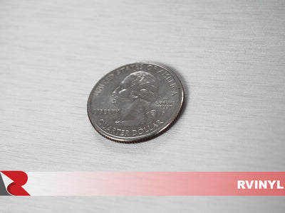 Silver Brushed Aluminum Sticker