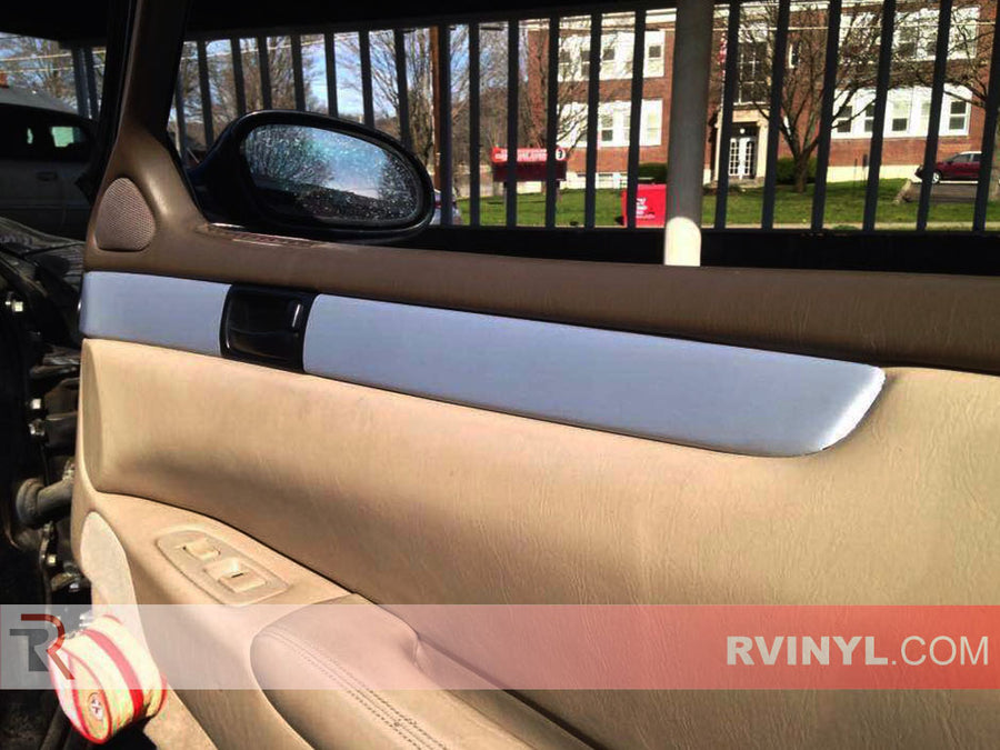 Silver Brushed Aluminum Door Panel Wraps