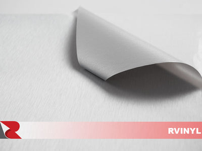 Silver Brushed Aluminum Craft Film