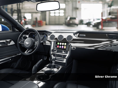 Silver Chrome Dash Trim Kit Finish