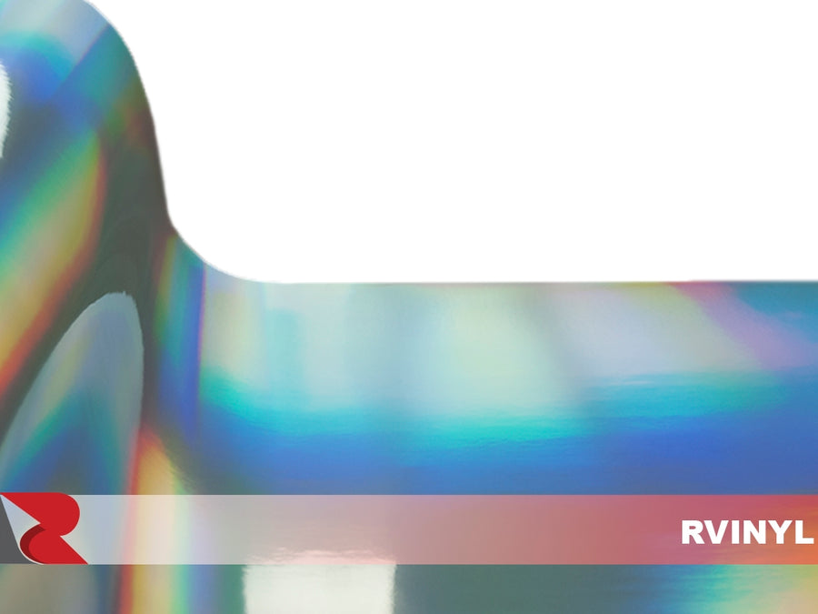 Chrome  Silver Holographic Car Wraps