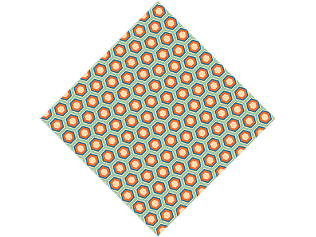 Silver Medallion Retro Vinyl Wrap Pattern