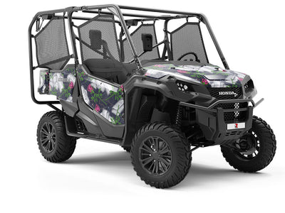 Silver Metal Bling Utility Vehicle Vinyl Wrap