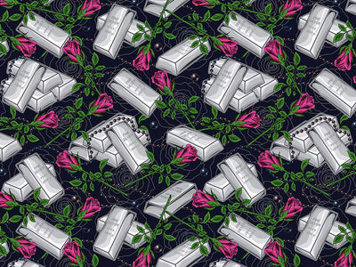 Silver Metal Bling Vinyl Wrap Pattern~Rwraps Series 914 Digitally Printed Vinyl Wrap~0