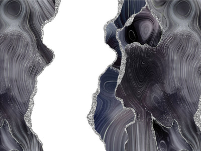 Silver Slices Gemstone Vinyl Wrap Pattern~Rwraps Series 914 Digitally Printed Vinyl Wrap~0