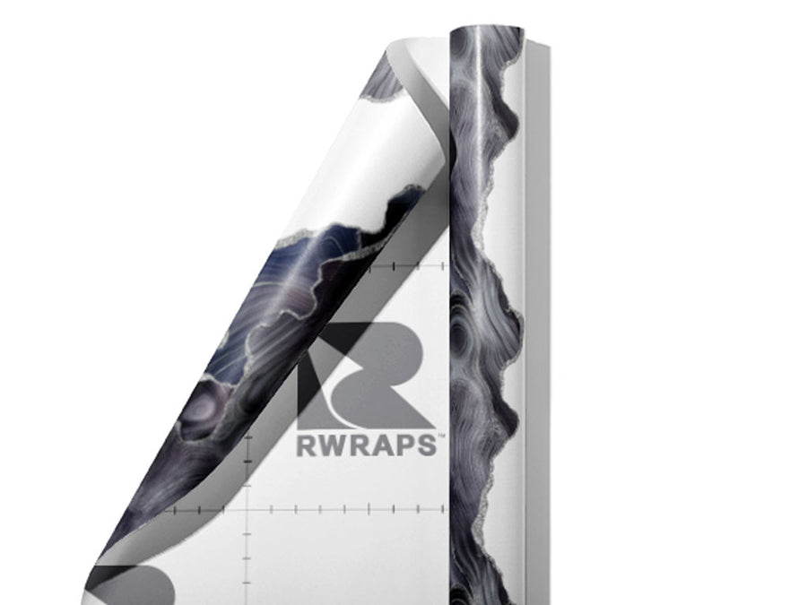 Silver Slices Gemstone Wrap Film Sheets~Rwraps Series 914 Silver Slices Gemstone Scrolled Sheet~3