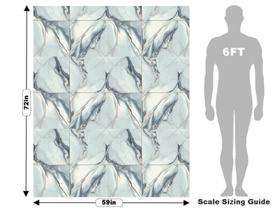 Silver Square Tile Vehicle Wrap Scale~Rwraps Series 914 Silver Square Tile Measurements~2