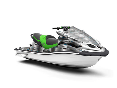 Silver Turquoise  Technology Jet Ski Vinyl Customized Wrap