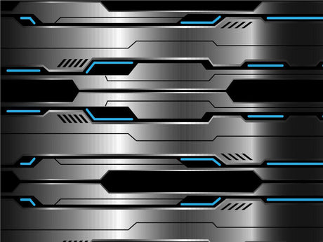 Silver Turquoise  Technology Vinyl Wrap Pattern~Rwraps Series 914 Digitally Printed Vinyl Wrap~0