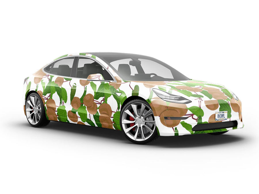 Silver Vine Fruit Vehicle Vinyl Wrap