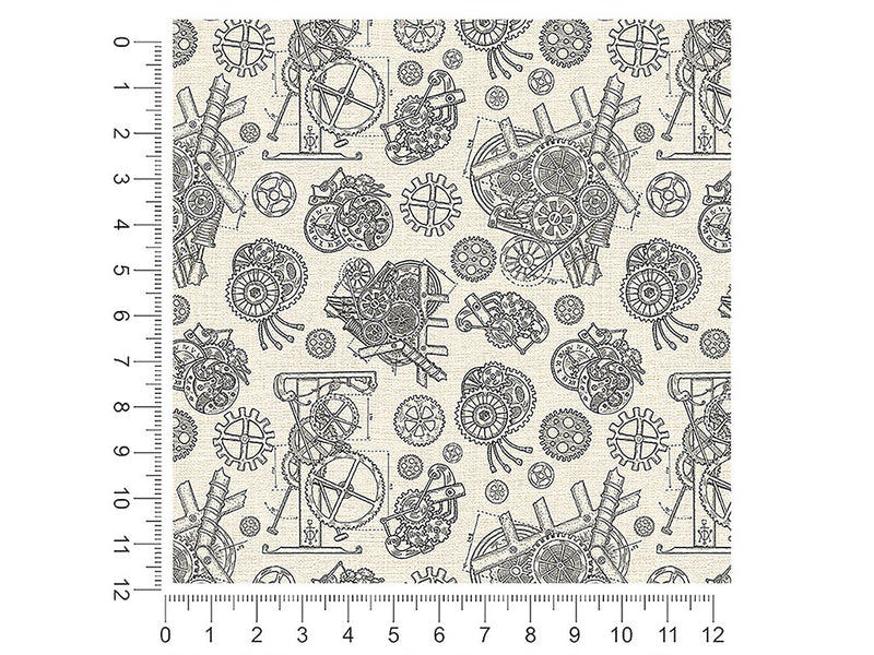 simple mechanisms steampunk 1ft x 1ft Craft Sheets