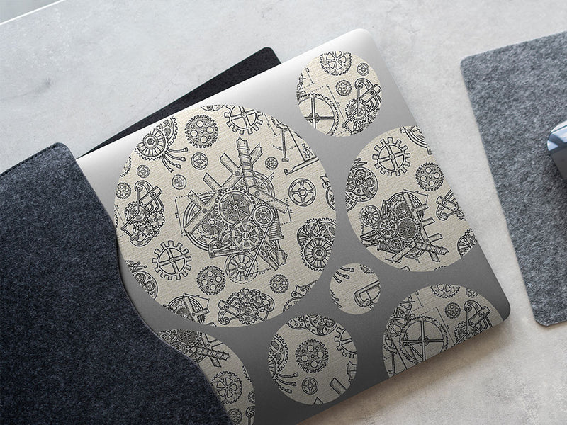 simple mechanisms steampunk DIY Laptop Stickers