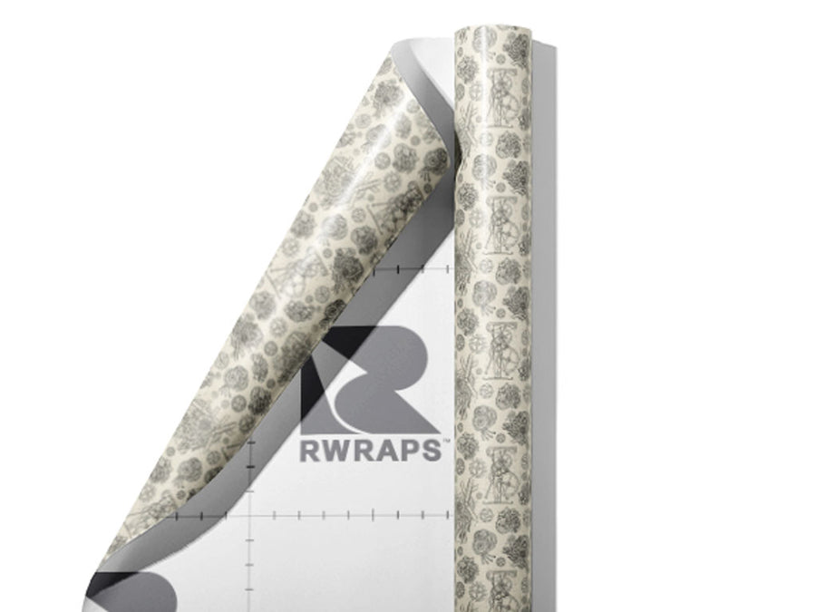 Simple Mechanisms Steampunk Wrap Film Sheets~Rwraps Series 914 Simple Mechanisms Steampunk Scrolled Sheet~3