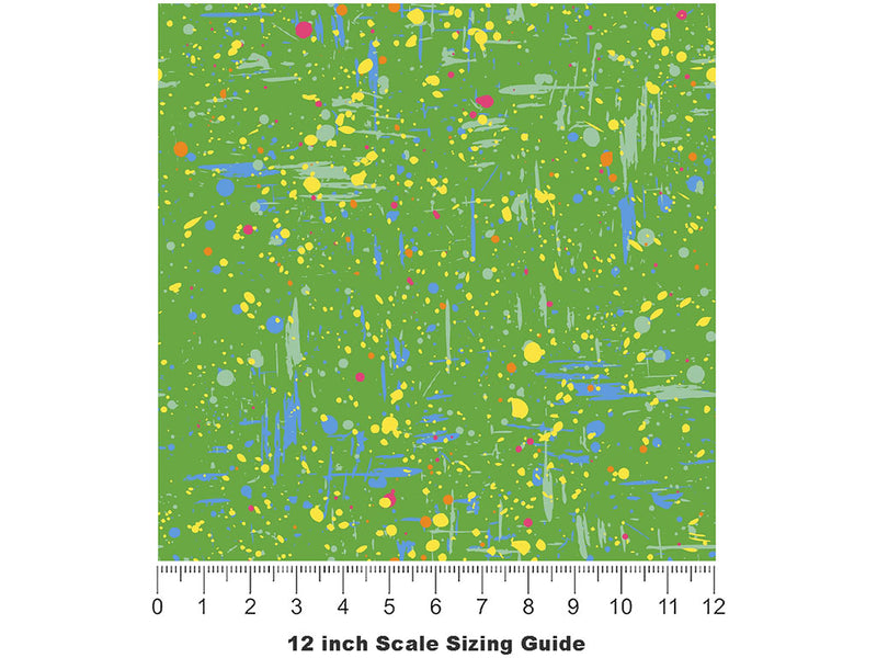 Simple Memories Paint Splatter Vinyl Film Pattern Size 12 inch Scale~Rwraps Simple Memories Paint Splatter Sizing Chart~2