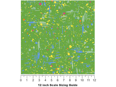 Simple Memories Paint Splatter Vinyl Film Pattern Size 12 inch Scale~Rwraps Simple Memories Paint Splatter Sizing Chart~2