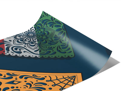 Simple Picado Day of the Dead Vinyl Wraps~Rwraps Series 914 Digitally Printed Vinyl Wrap~0