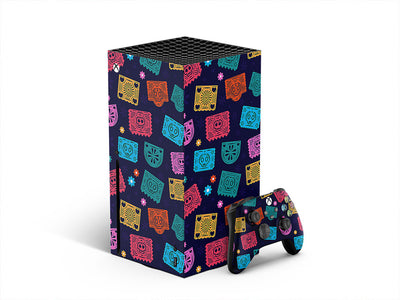 simple picado day of the dead XBOX DIY Decal