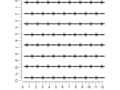 simple ross barbed wire 1ft x 1ft Craft Sheets