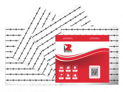 simple ross barbed wire Craft Vinyl Sheet Pack