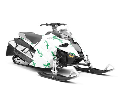 Simple Salamanders Reptile Custom Wrapped Snowmobile