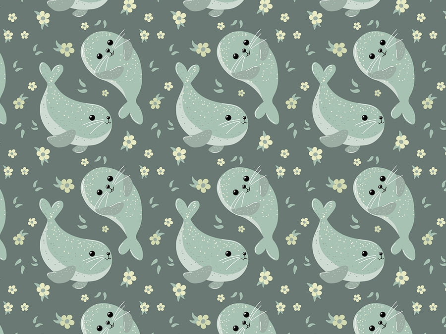 Simple Seals Marine Life Vinyl Wrap Pattern~Rwraps Series 914 Digitally Printed Vinyl Wrap~0