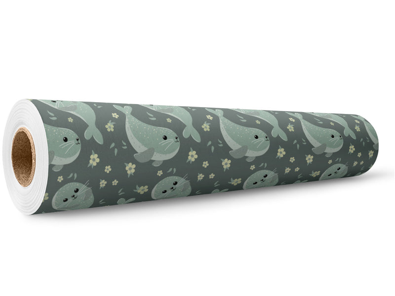 Simple Seals Marine Life Wrap Film Wholesale Roll~Rwraps Series 914 Digitally Printed Vinyl Roll~5