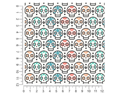 simple skulls day of the dead 1ft x 1ft Craft Sheets