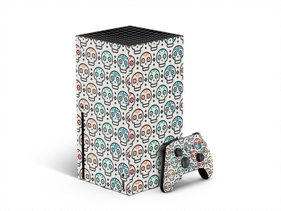 simple skulls day of the dead XBOX DIY Decal