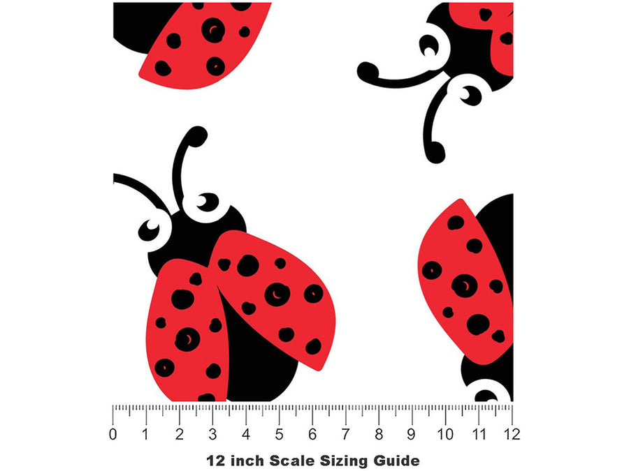 Simple Sweethearts Bug Vinyl Film Pattern Size 12 inch Scale~Rwraps Simple Sweethearts Bug Sizing Chart~2