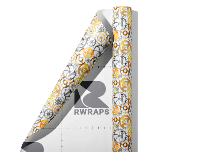Simple Tools Steampunk Wrap Film Sheets~Rwraps Series 914 Simple Tools Steampunk Scrolled Sheet~3