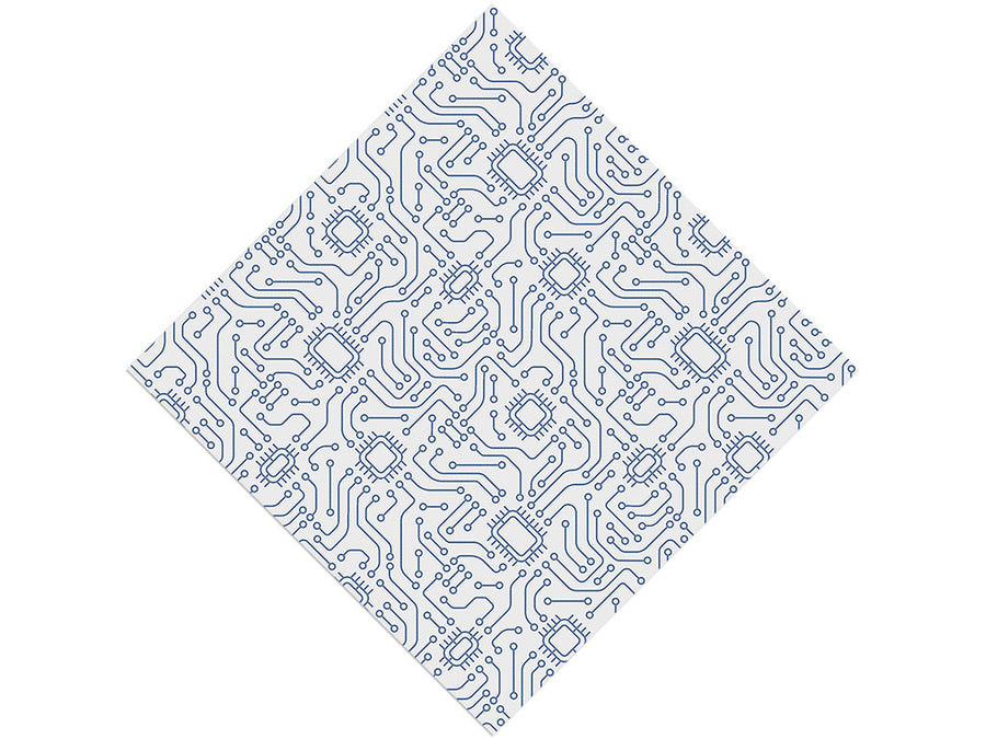Simple White Technology Vinyl Wrap Pattern~Rwraps Series 914 Digitally Printed Vinyl Wrap~0