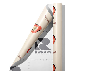 Singapore Pink Fruit Wrap Film Sheets~Rwraps Series 914 Singapore Pink Fruit Scrolled Sheet~3