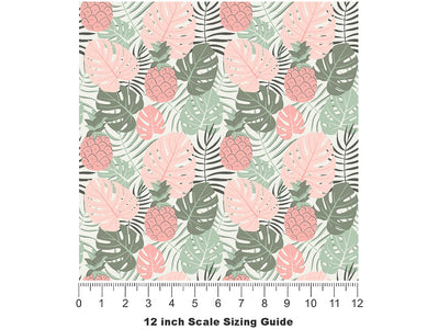 Singapore Red Fruit Vinyl Film Pattern Size 12 inch Scale~Rwraps Singapore Red Fruit Sizing Chart~2