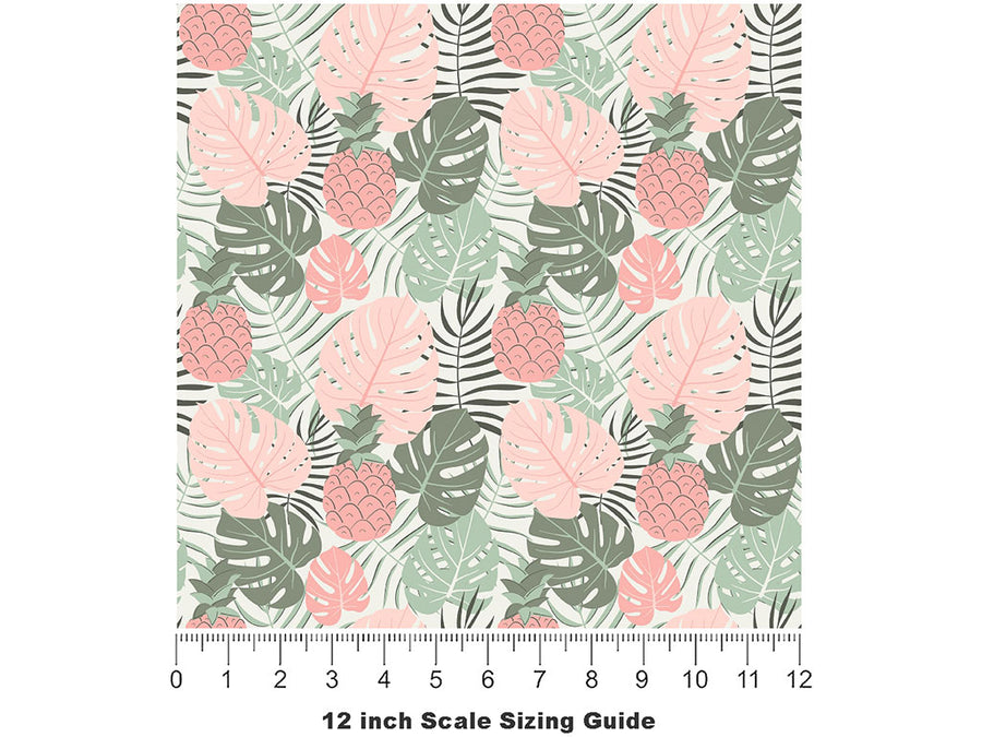 Singapore Red Fruit Vinyl Film Pattern Size 12 inch Scale~Rwraps Singapore Red Fruit Sizing Chart~2